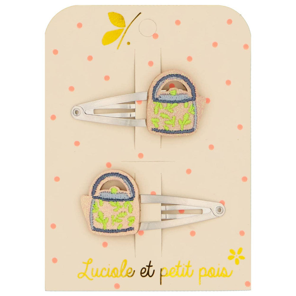 Barrettes théières (paire)