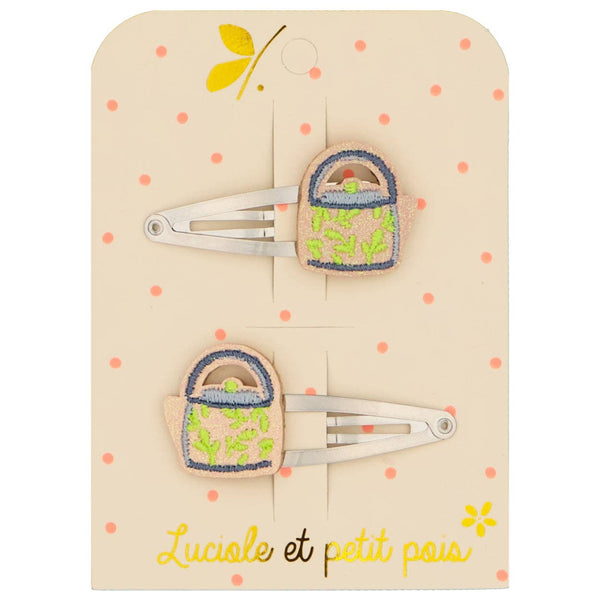 Barrettes théières (paire)