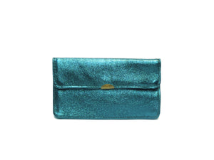 Porte monnaie cuir tout en un compact: Acier