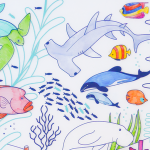 Coloriage éducatif- Set en silicone GRANDE BARRIÈRE DE CORAIL