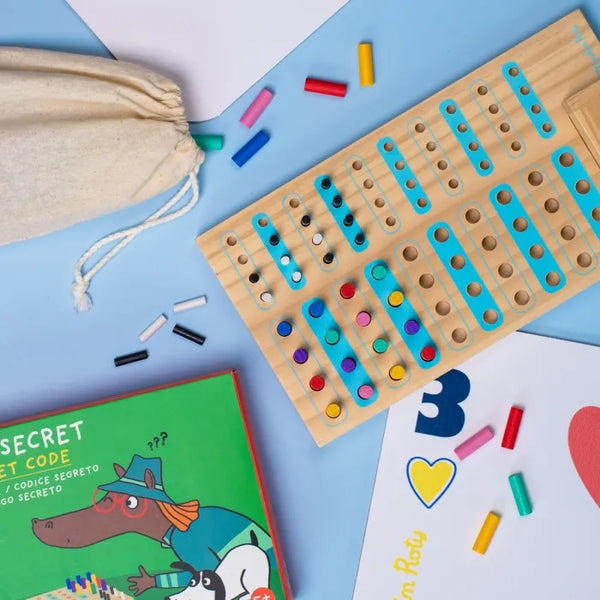 Code secret en bois Les Loufoques