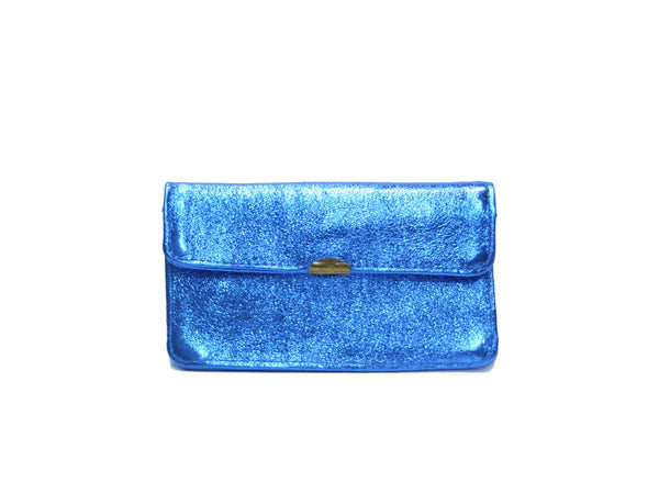 Porte monnaie cuir tout en un compact: Acier