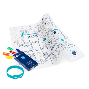 Coloriage réutilisable - Set en silicone CHATEAU