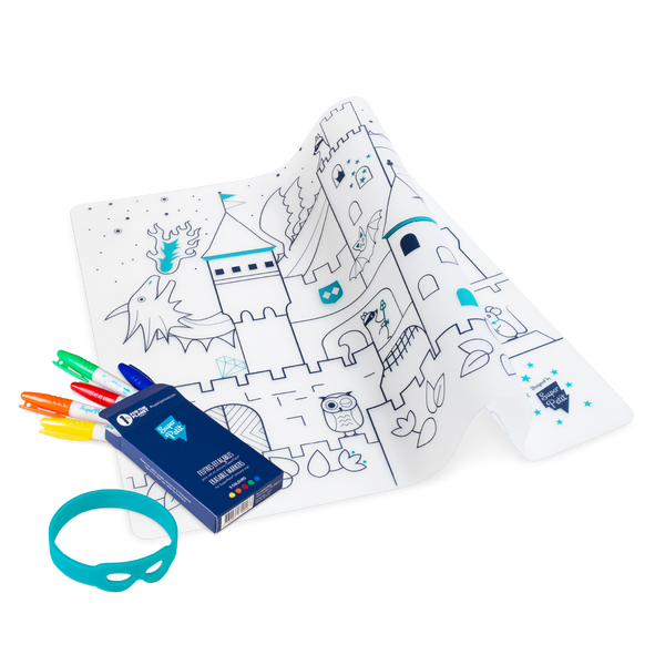 Coloriage réutilisable - Set en silicone CHATEAU
