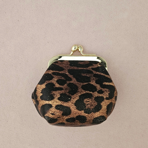 Mini bourse cuir rétro: Turquoise