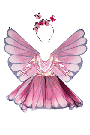 Robe papillon avec ailes et serre-tête