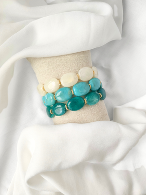 Bracelet JANE: Chocolat / S/M = 18 cm