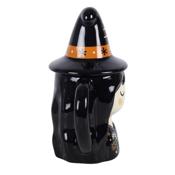 Mug à couvercle Sorcière folklorique effrayante