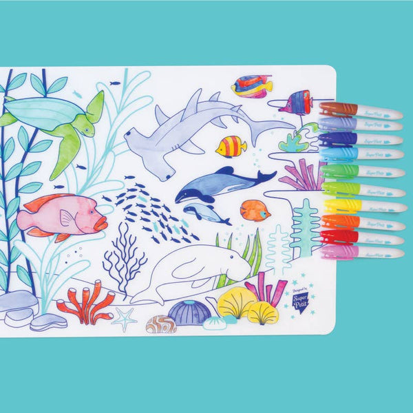 Coloriage éducatif- Set en silicone GRANDE BARRIÈRE DE CORAIL