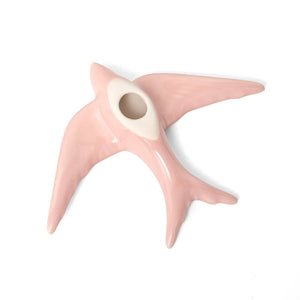 Hirondelles en céramique Rose pâle