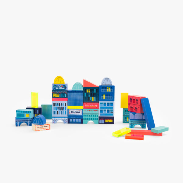 Blocs de construction ville 51 pcs Moulin Roty