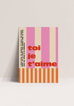 Affiche - Toi je t’aime