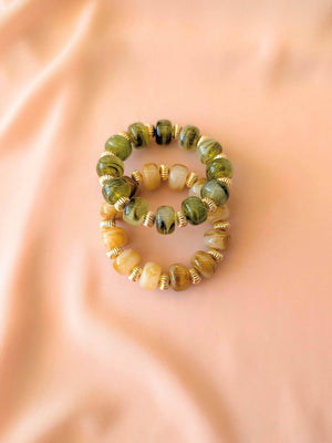 Bracelet GIGI: Terracotta / Fermoir