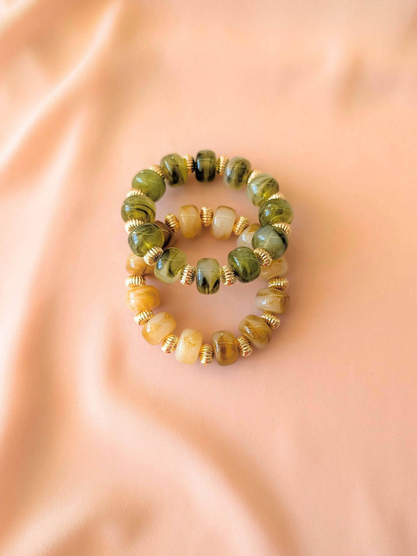 Bracelet GIGI: Rose indien / Fermoir