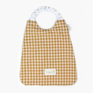 Grand bavoir élastiqué - Serviette petit enfant 2 - 6 ans: Abricot