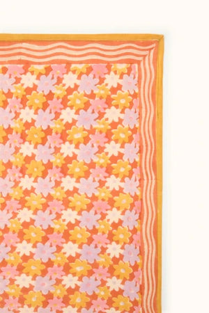Big foulard Apaches Latika pâquerette orange