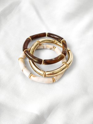 Bracelet SCARLETT: Corail / S/M = 19cm = diamètre 6 cm
