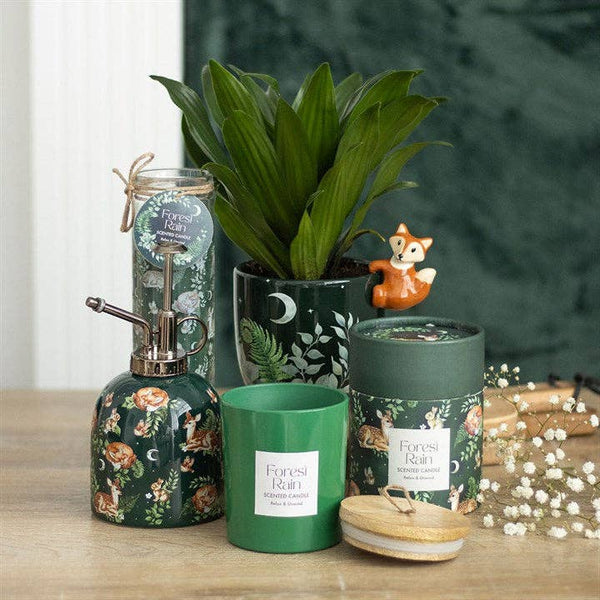 Pulvérisateur pour plantes en céramique «Faon et amis» motif forêt