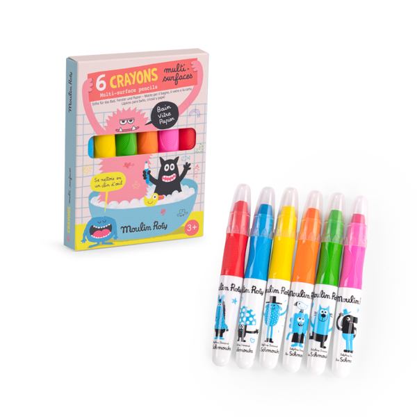 6 crayons-multisurfaces Les Schmouks