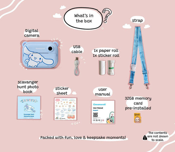 Cinnamoroll – Appareil photo imprimante et numérique - Modèle P