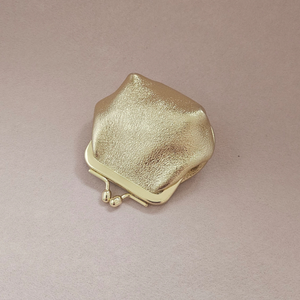 Mini bourse cuir rétro: Rose clair