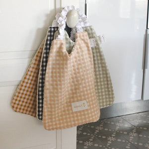 Grand bavoir élastiqué - Serviette petit enfant 2 - 6 ans: Abricot