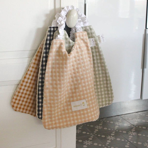 Grand bavoir élastiqué - Serviette petit enfant 2 - 6 ans: Abricot
