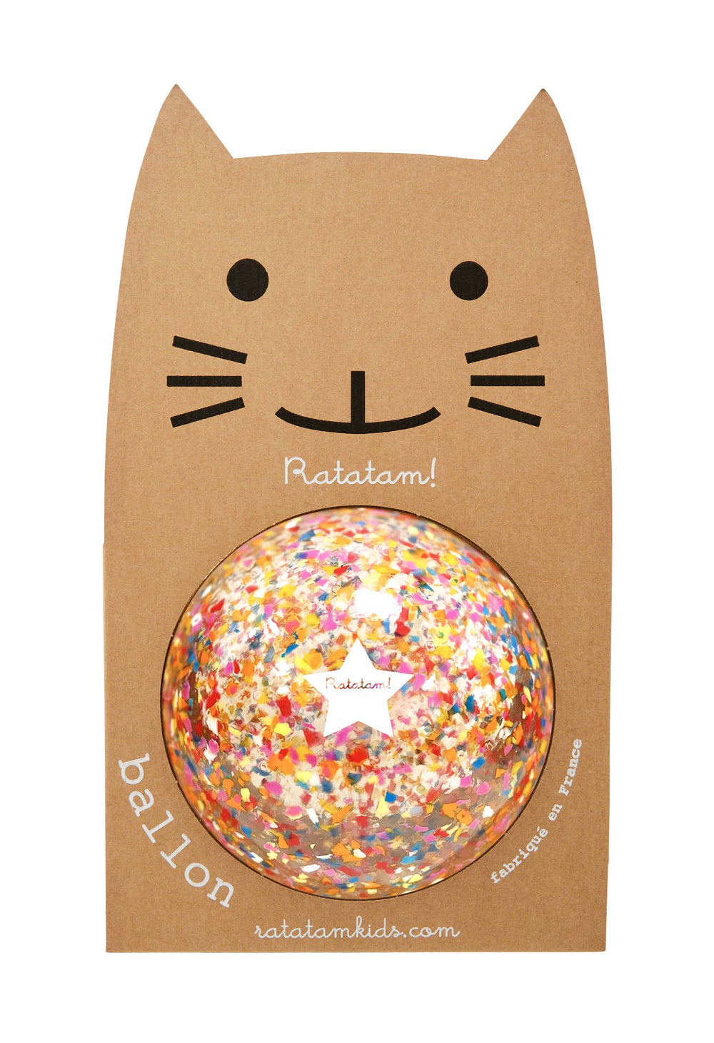 Ballon "confetti" multico: Grand
