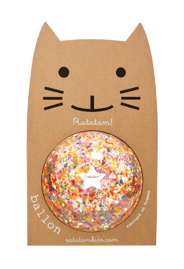 Ballon "confetti" multico: Grand