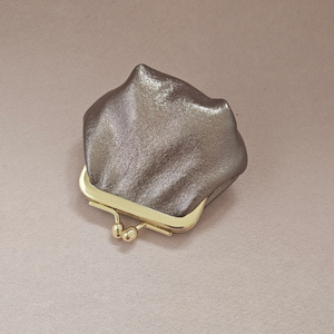 Mini bourse cuir rétro: Rose clair