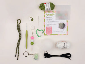 Kit DIY Crochet bag charms matcha club