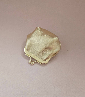 Mini bourse cuir rétro: Mint