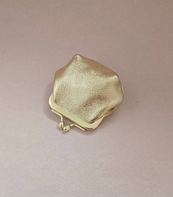 Mini bourse cuir rétro: Mint