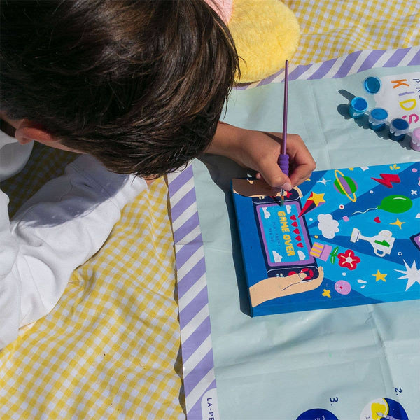 Kit peinture au numéro - Petit Pinceau Kids Video Games
