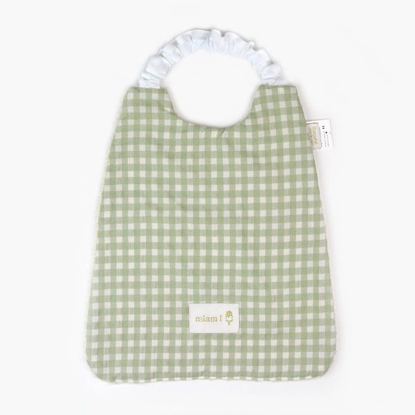 Grand bavoir élastiqué - Serviette petit enfant 2 - 6 ans: Abricot
