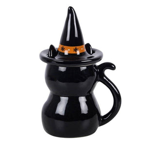 Mug à couvercle Chat noir Frightful Folk