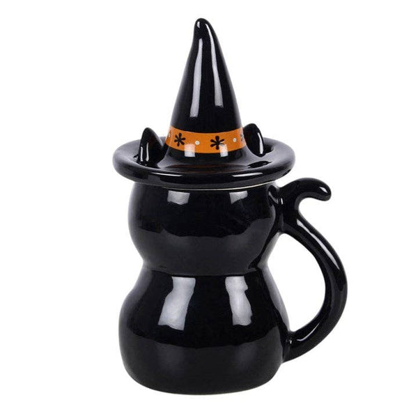 Mug à couvercle Chat noir Frightful Folk