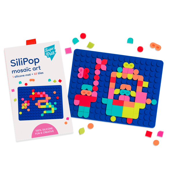 Silipop bleu – Mosaïques à clipser en silicone dès 3 ans