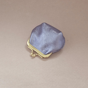 Mini bourse cuir rétro: Lilas