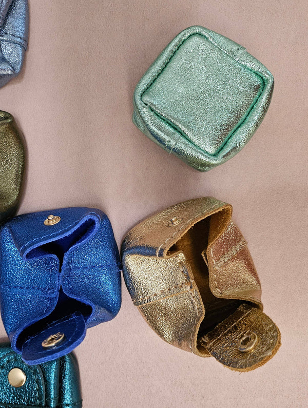 Porte monnaie carré cuir Crapaud: Roi