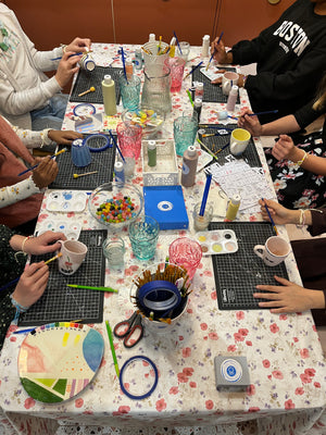 Ateliers peinture sur céramique Bougeoir