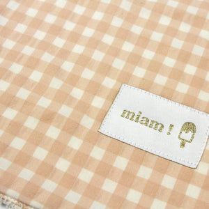 Grand bavoir élastiqué - Serviette petit enfant 2 - 6 ans: Abricot