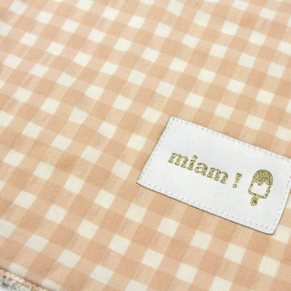 Grand bavoir élastiqué - Serviette petit enfant 2 - 6 ans: Abricot