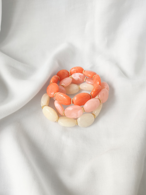Bracelet JANE: Chocolat / S/M = 18 cm