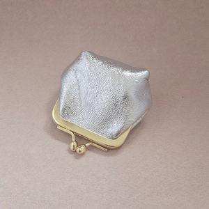 Mini bourse cuir rétro: Lilas