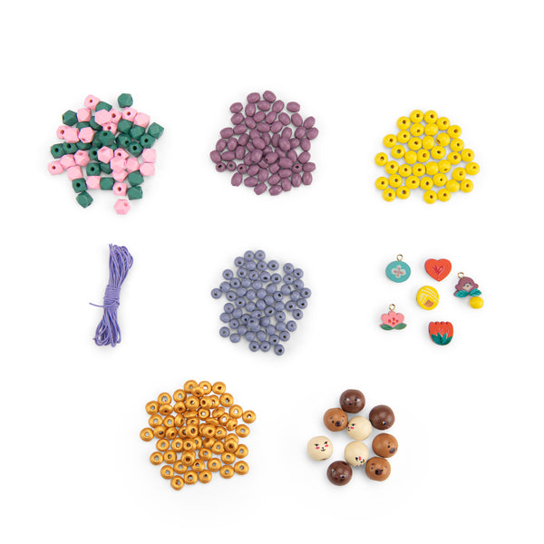Mon Coffret de perles en bois Les Minouchkas moulin roty