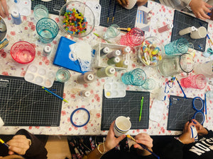 Ateliers peinture sur céramique Bougeoir