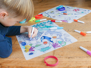 Coloriage éducatif- Set en silicone GRANDE BARRIÈRE DE CORAIL