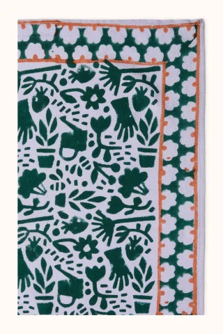 Apaches collections Small foulard coton manika garden lilas