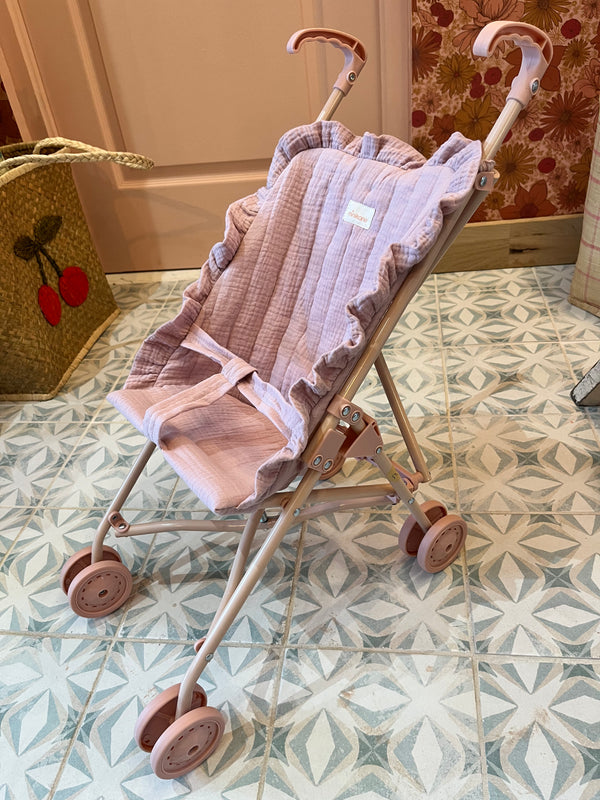 Poussette poupée à volants nude MINIKANE